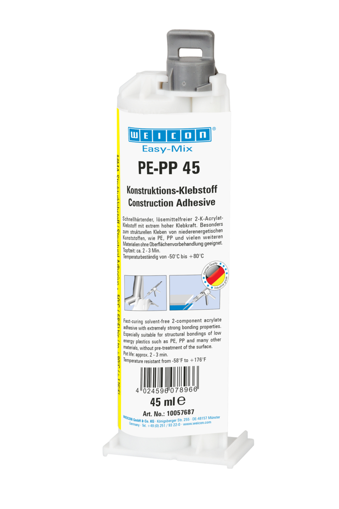 Easy Mix P-PP Akrylowy klej strukturalny | construction adhesive based on methyl acrylate for special plastics